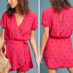Anthropologie Maeve Greenbrier Embroidered Romper